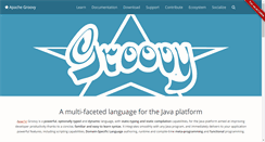 Desktop Screenshot of groovy-lang.org
